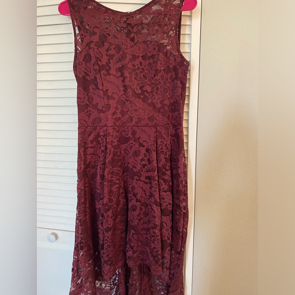 Beautiful maroon colored dress